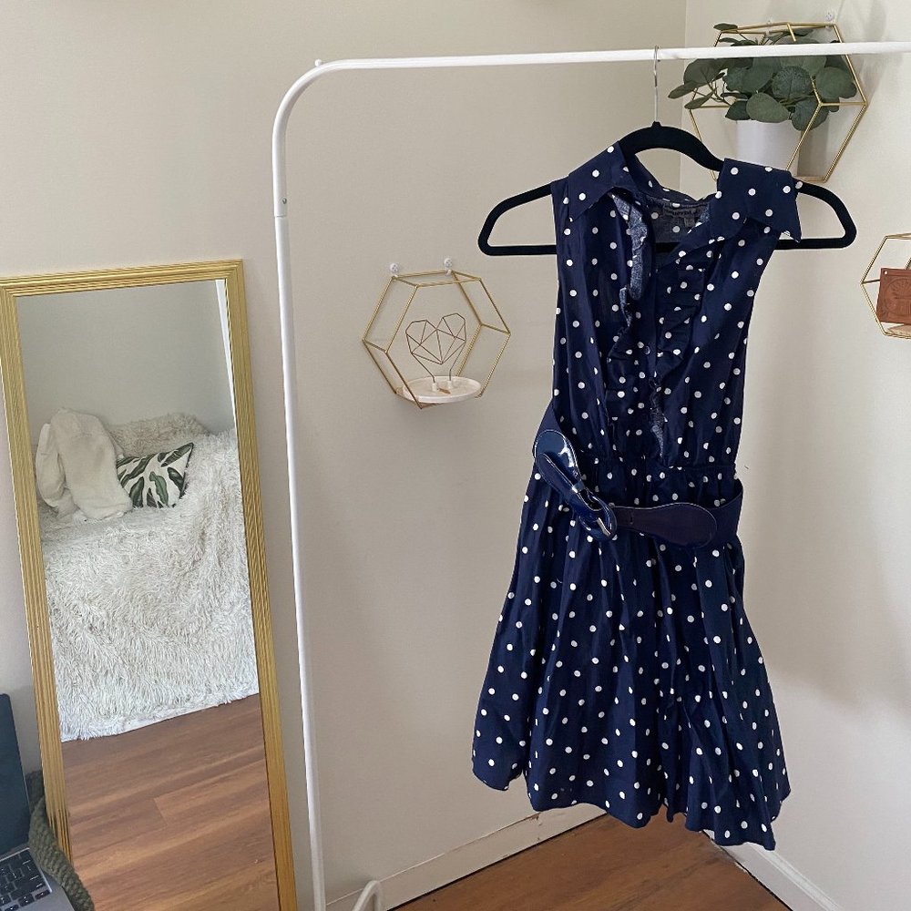 Blue Polkadot Dress